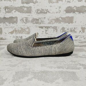 NEW Rothy's The Flat Grey Knit Round Toe Slip On Loafers F667